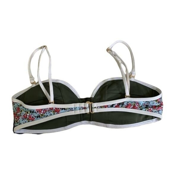 l*space Bloomin’ Gypsy Bombshell Top Size XS Floral Stripe Removable Straps - Picture 5 of 9